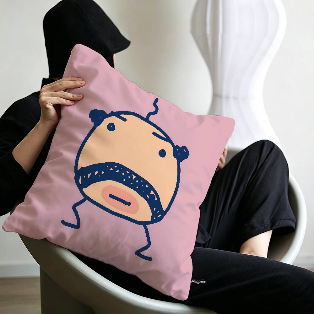 Pixel funny cartoon game art O-Oyajitchi Maple Design Cushion Cover Happy Autumn Harvest decor Holiday Decorati Pillow Cover