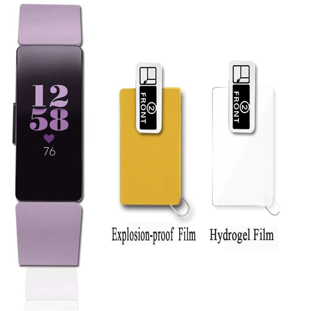 Protective Case 2.5D Curved Screen Protector For Fitbit Inspire/Inspire HR Hydrogel Film Full Cover