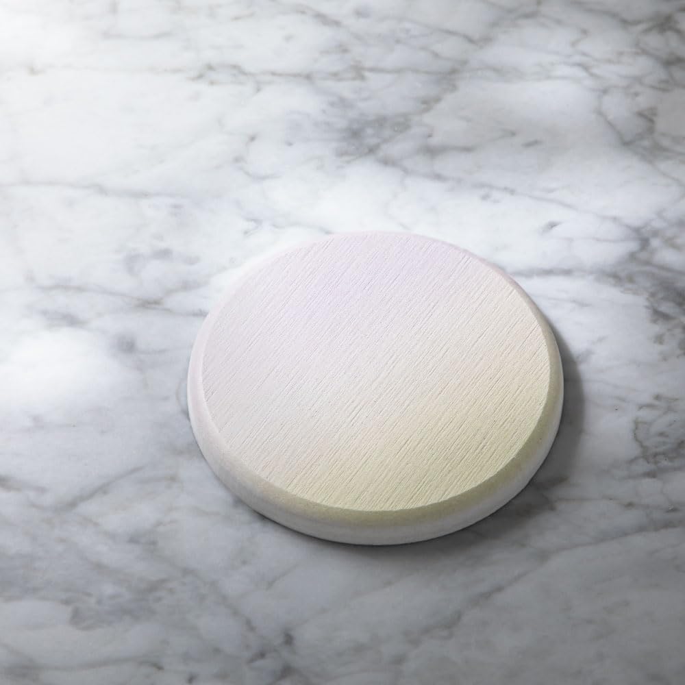 &NE Lava Stone Coasters, Printed Gradient Yellow, 9cm Diameter X 1cm Thick, Absorbent, Lava Stone, Asbestos-Free, Quick-Drying, Round, Small,