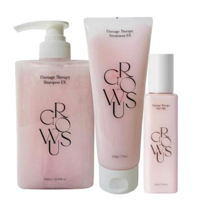 Tříkrokový set pro terapii poškození (Šampon EX 500ml + Kondicionér 220g + Vlasové mléko 160ml) Intenzivní péče pro obnovu a hydrataci