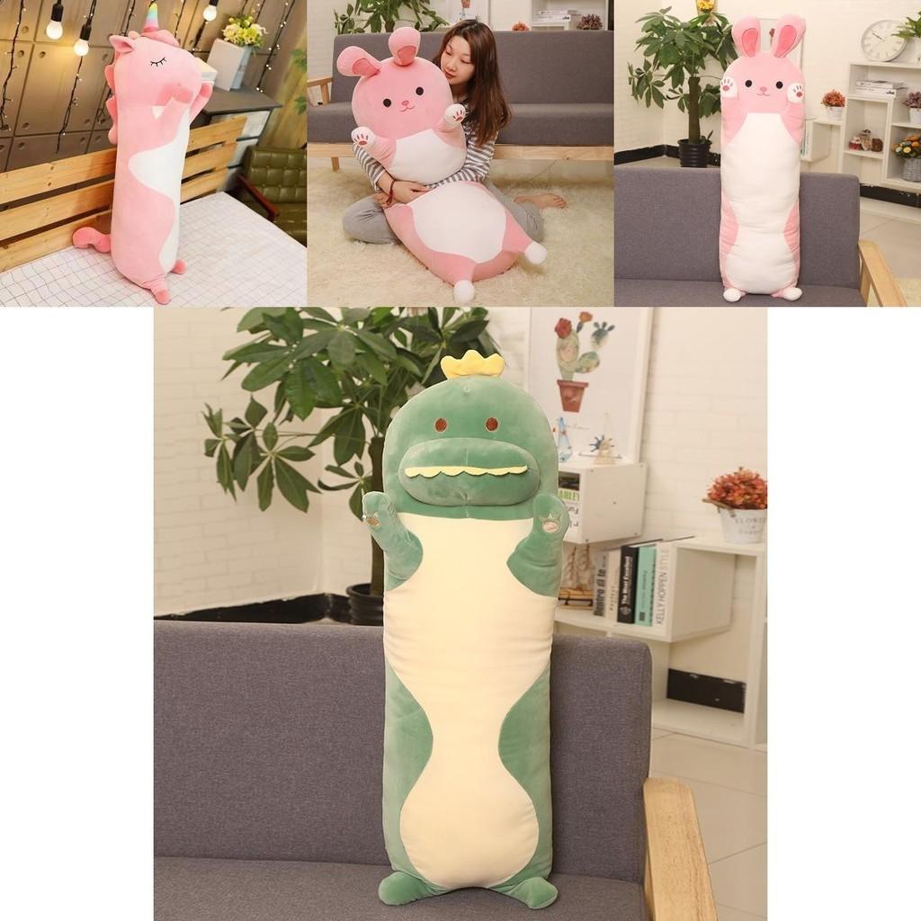 Cute Cartoon Animal Soft Plush Long Pillow For Total Enveloping Comfort