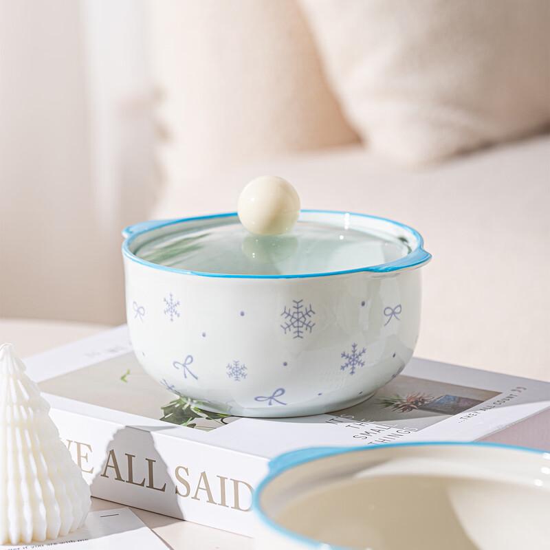 De'ou Starlight Ceramic Instant Noodle Bowl Set