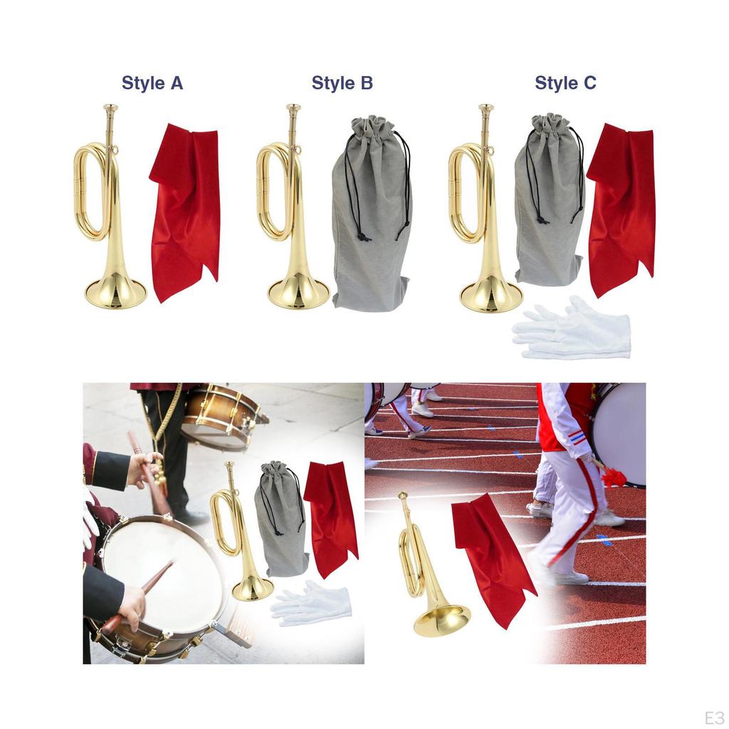 Bugle Instrument for Orchestra, Solid Copper And Brass Design
