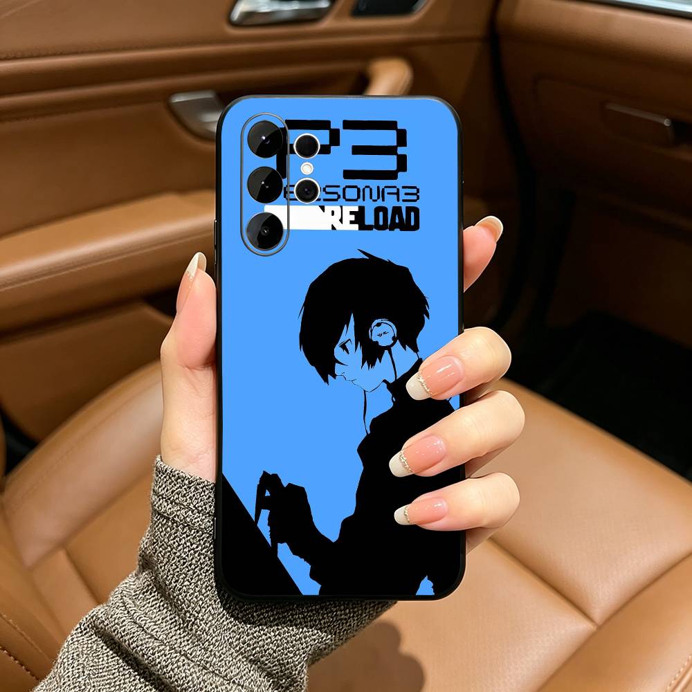 Game P-persona- 3 r-reload Phone Case For Samsung S25,S24,S21,S22,,Plus S23,S30,Ultra,S20,Fe,Lite,Black Soft Silicone Samsung S24