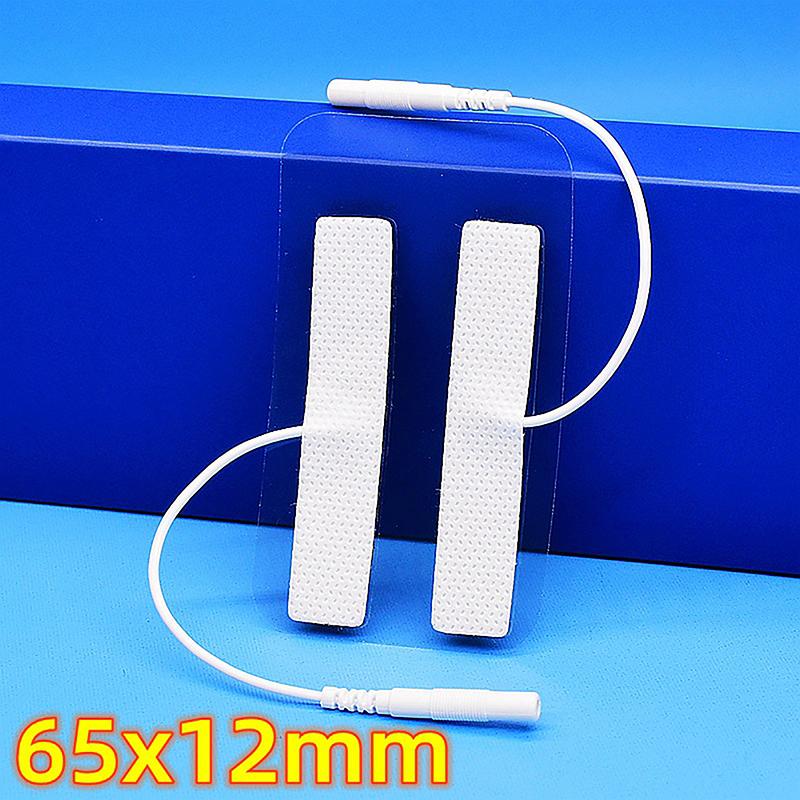 2Pcs Non-Woven Self Adhesive Replacement Electrode Pad For Tens Ems Digital Therapy Machine Massager 1.2*6.5Cm Nerve Stimulator