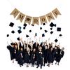 2.5M Graduation Bunting Banner I'm Done Letter Crowns Design Decorations