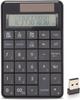 Acogedor 2-in-1 Calculator with 2.4G Wireless Keypad, 29-Key USB Keypad Solar Calculator for PC, Laptop, Desktop
