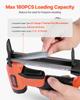 VEVOR Pneumatic Staple Gun, 22 Gauge Long-Nose Upholstery Stapler for 71 Series Fine Wire Staples 9.5mm Crown 6mm-16mm Length