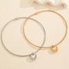 New jewelry peach love magnetic collar opening ring symmetrical simple fashion love pendant bracelet female tide
