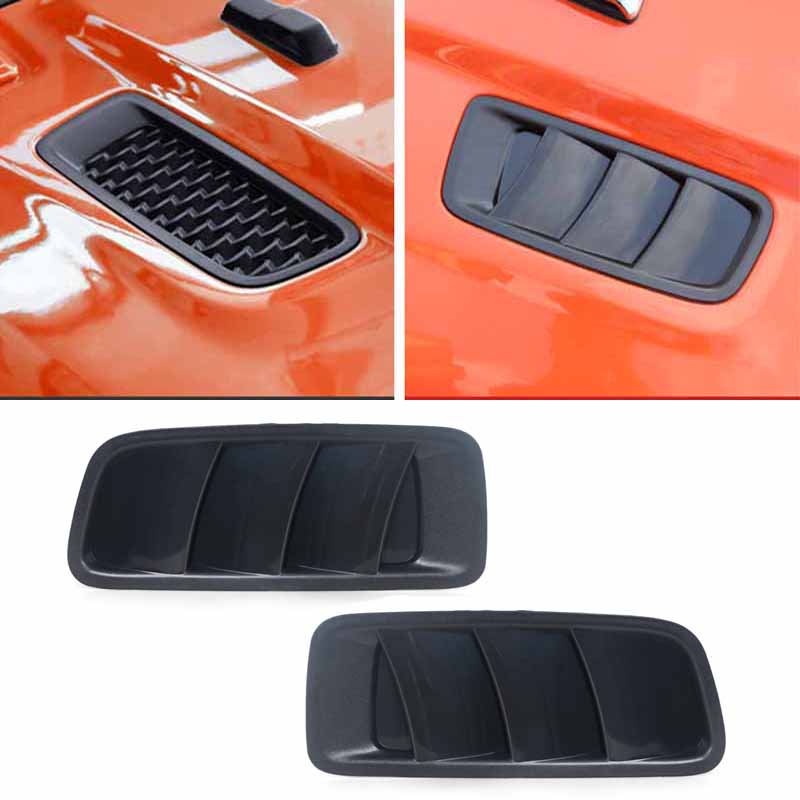 

For Jeep Wrangler JL 2018 2019 2020 Car Engine Cooling Bonnet Hood Vent Air Vents Scoop Duct Exterior Car Accessories