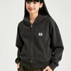OWOX Retro Style Double Zipper Hooded Sweatshirt