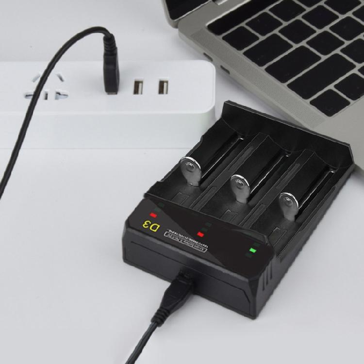 Professional 3 Slot Battery Charging System For 18650 26650 21700 Cells With Safety Circuit Design