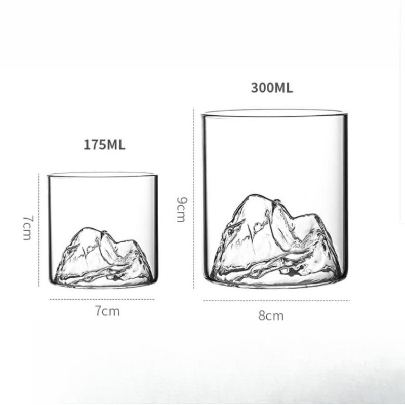 175/300ML Creative Glass Mountain Viewing Cup Mountain Teacup Japanese Cup Household High Beauty Water Mug