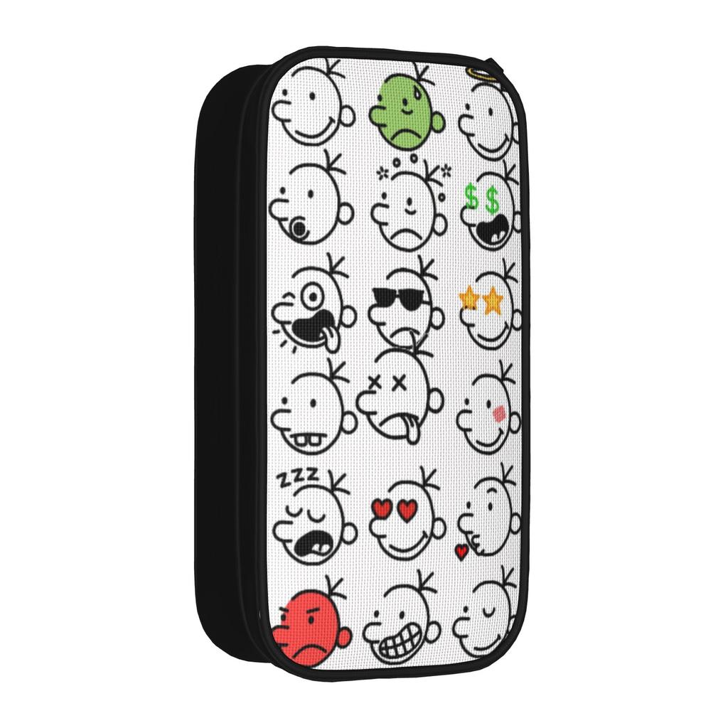 Large Pencil Pouch Diary Of A Wimpy Merch Double Layer Pencil Case Stationery Girl Makeup Bags Amazing Gift