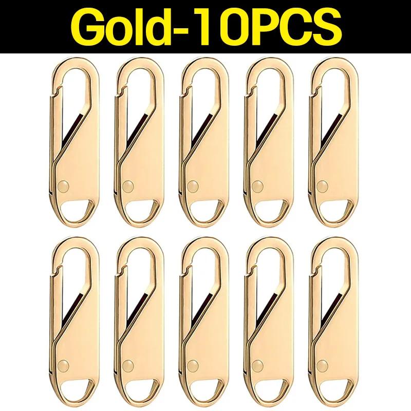 Universal Zipper Puller Replacement Instant Repair Zipper Head Kit Travel Bag Suitcase Wallet DIY Sewing Metal Zipper Sliders