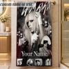Beach TowelLady Gaga Custom Name Text Personalized Soft Towel for Beach Pool Indoor Home Decor Gift
