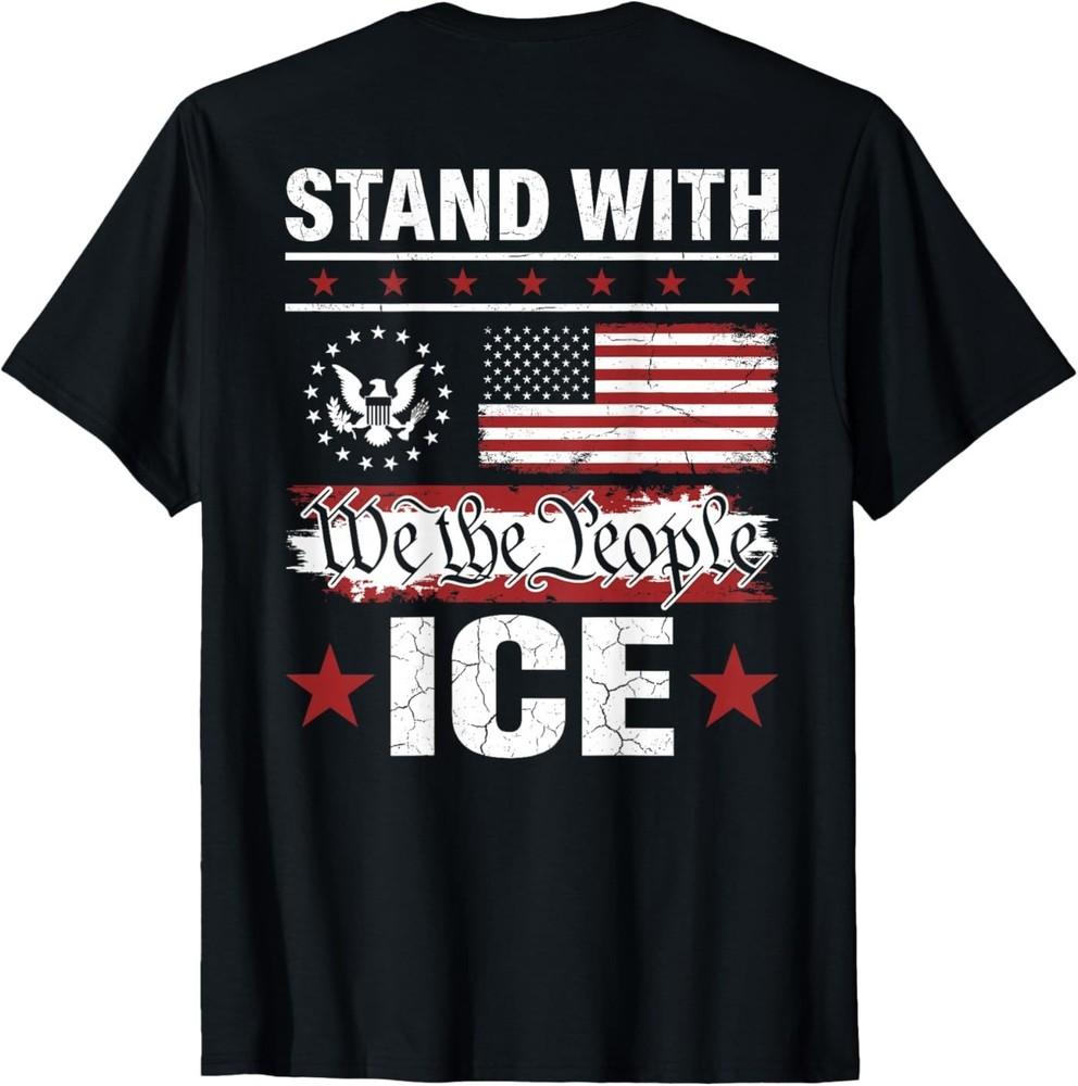 (Imprimé au dos) Nous Le Peuple Soutenons ICE T-shirt Unisexe