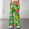 Women's Fashion Loose Drawstring Closed Waist Print  Casual Sports Pants Casual Pants
