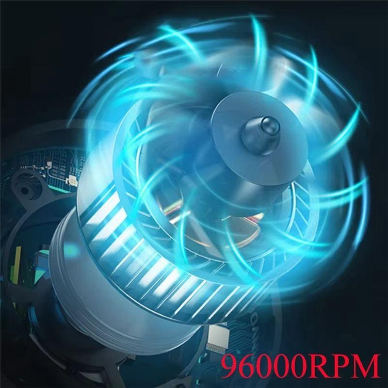 Leistungsstarker Turbofan-Luftgebläse-Ventilator 350W Jet Blower 18V Akku 96000 U/min Bürstenloser Hochgeschwindigkeitsmotor-B61B