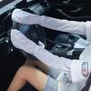 Large Size Ice Sleeve Gloves Women's Summer Driving Sun Protection Arm Sleeves Loose Breathable Arm Guard UV Outdoor Oversleeves