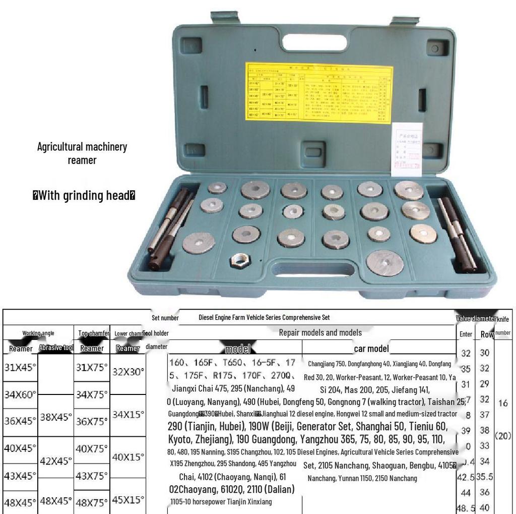 Valve Seat Reamer Grinding Tool for Motorcycle, Automobile, Diesel Engine