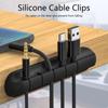 Self-adhesive USB Charger Headphone Wire Charger Organizer Cable Clip Cable Winder Storage Holder