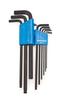 PARKTOOL Hex Wrench 9 HXS-1.2 Set, Pieces, Sizes 1.5/2/2.5/3/4/5/6/8/10mm