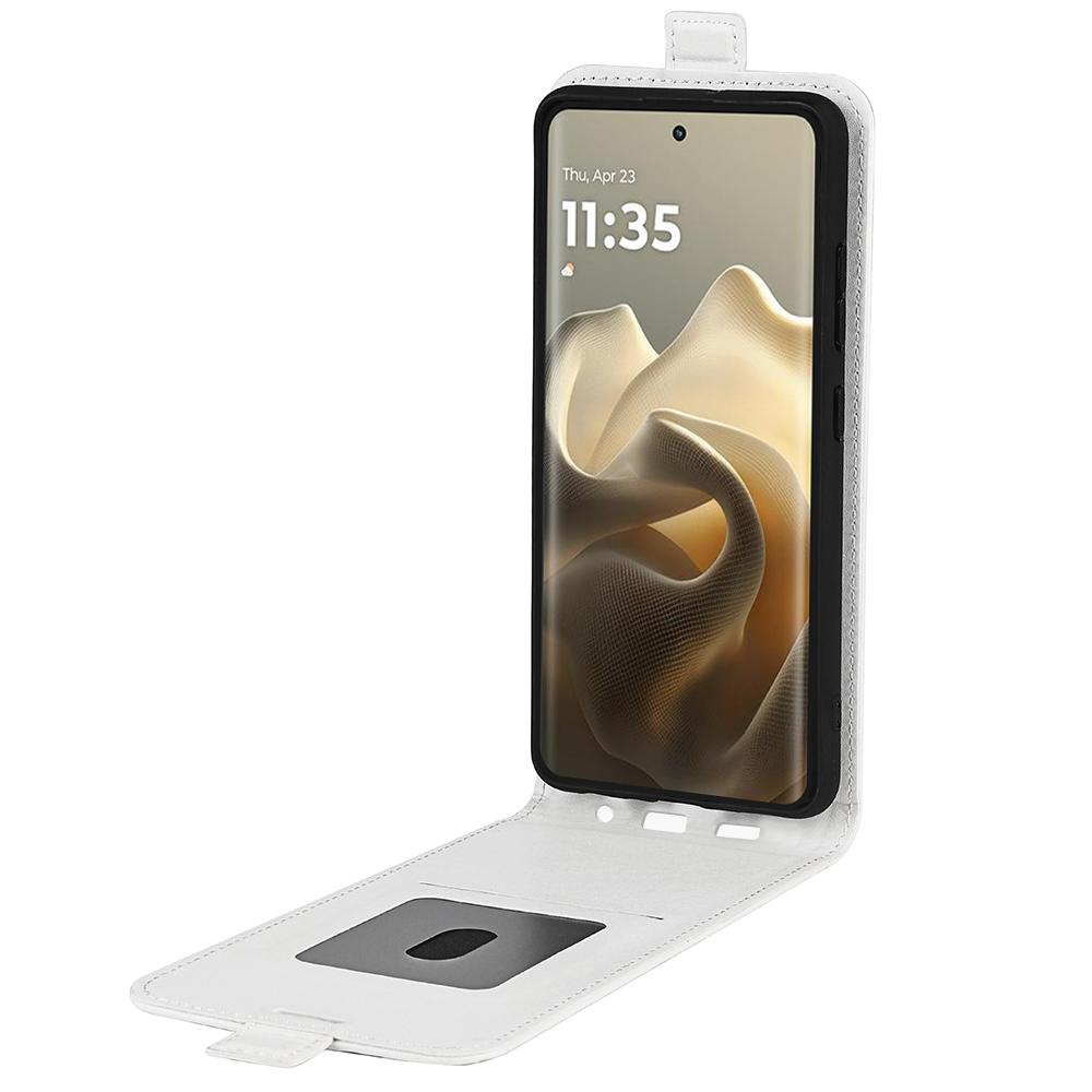 Etui dla Motorola Edge 60 Pro 5G z przegródkami na karty, pionowe, skórzane etui na telefon