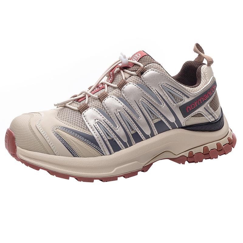 Woman Outdoor Hiking Shoes Mountaineering Sports Shoes Lace-up Hiking Outdoor Comfortable Non-slip Thick-soled Mountain Shoes