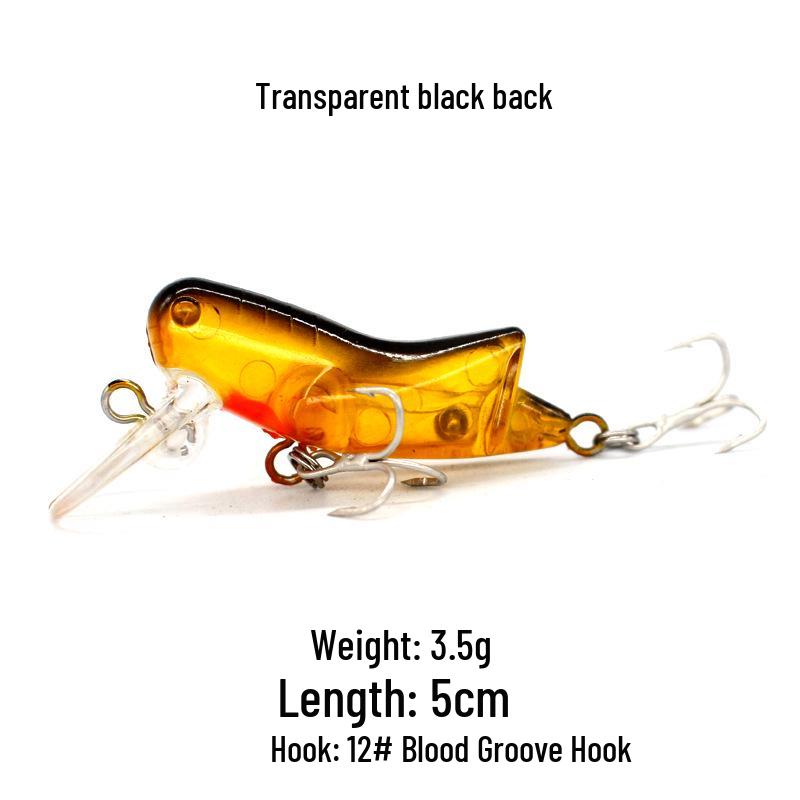 Grasshopper Surface Lure: 3g-9g Bionic Insect Bait for Carp, Silver Carp, Mandarin Fish, and Culter.