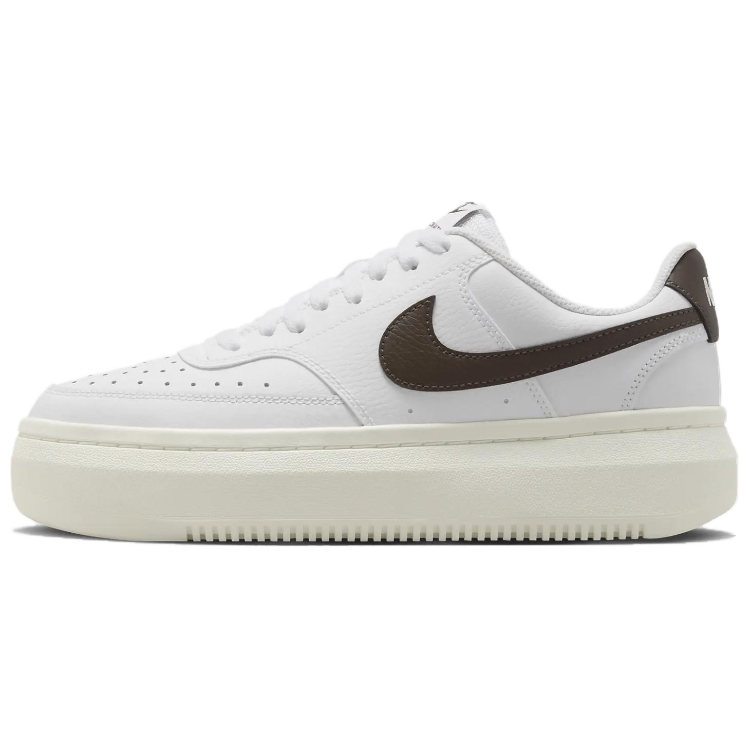 

Nike Court Vision Alta White Brown Women s Sneakers DM0113-103 38.5