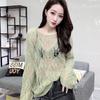 Hollow Korean Edition Sweater for Women Loose and Versatile Thin Outer Knitted Top