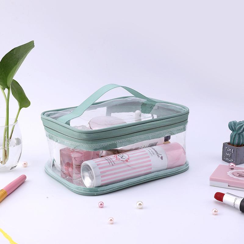 Thickened cosmetic bag transparent portable travel Pvc toilet bag storage bag toiletries storage bag travel storage