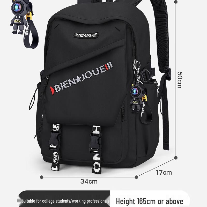 Hufeng Large Capacity Men s School Backpack