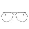 Vintage Piloten Metallrahmen Brille Damen Herren Klassisch Gold Transparent Klares Glas Optisch Retro Brillen Marke Designer