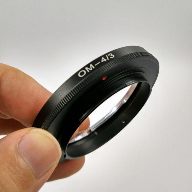 Aluminum Alloy OM to 4/3 Adapter Rings for OM Mount Lens and DSLR Cameras Support Manual Focusing