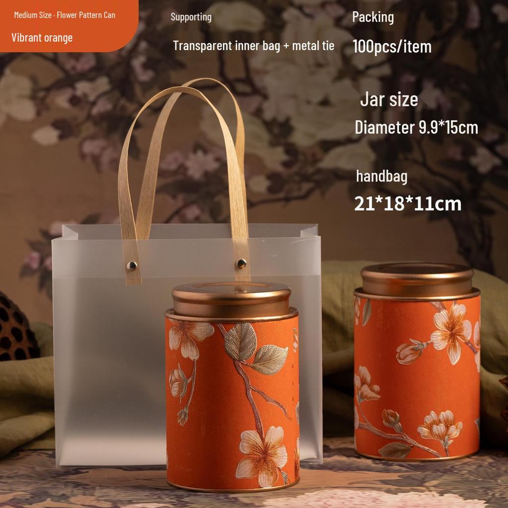 Exquisite Multi-Tea Storage Can: Sealed Container for Black, Green, Jasmine, White, & Oolong Tea.