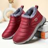 Factory Winter Old Man Shoes Short Boots Warm Velvet Non-slip Snow Boots Thickened Cotton Shoes Mother Shoes