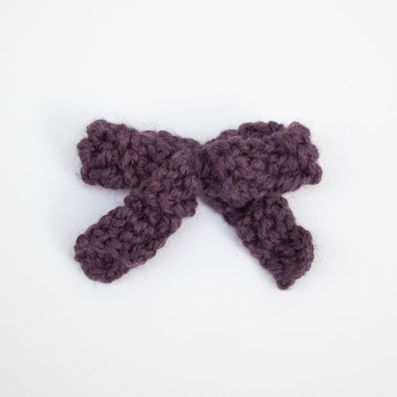 MERRYMOTIVE Fluffy Ribbon Hairpin (purple)