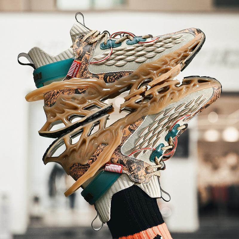 Guochao sports shoes men's autumn blade coconut men's casual light running men's shoes running shoes 45 large 46