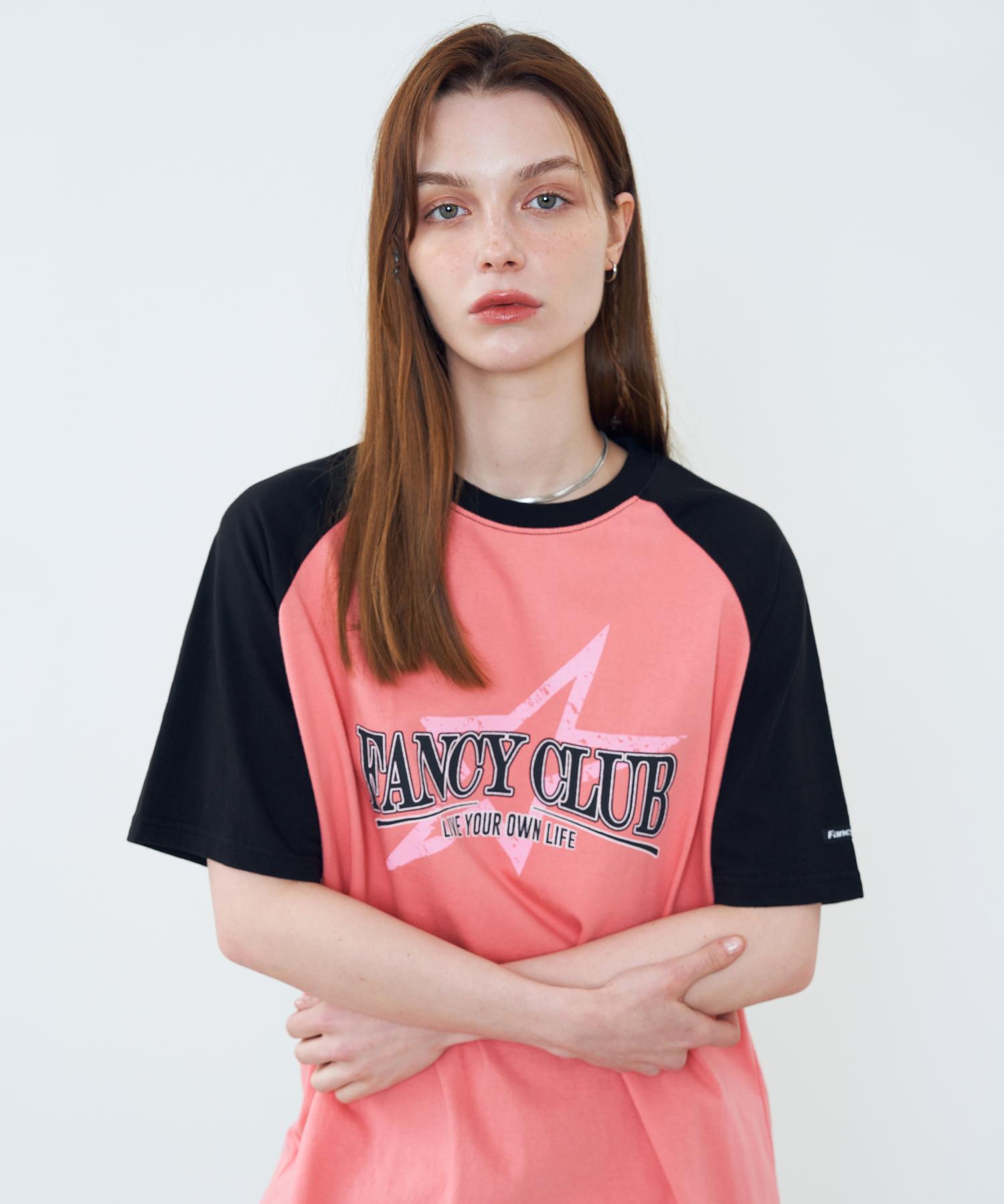 Fancy Club [Nf] Fancy Nova Raglan Tee (Pink)_F23Qb496 Light Melange/One