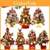 Miniature Christmas Tree With Colorful Pvc Decorations For Tabletop