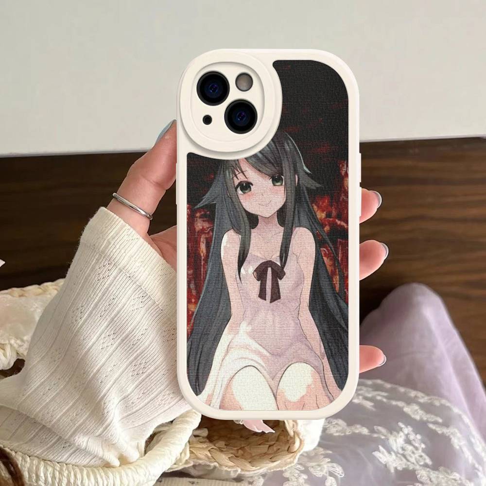 Horror Saya No Uta Game Phone Case For IPhone 16 15 14 13 12 11 Pro Max Plus Leather Soft Cover