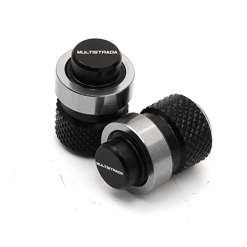 For DUCATI Multistrada 950 1100 1260 1200 S GT 1200S V4 Accessories Motorcycle Kickstand Side Stand Extension Pad Valve Caps