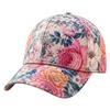Popular D Digital Printed Baseball Cap Outdoor Flower Sun Cap D Printed Peaked Cap Flower Baseball Cap
