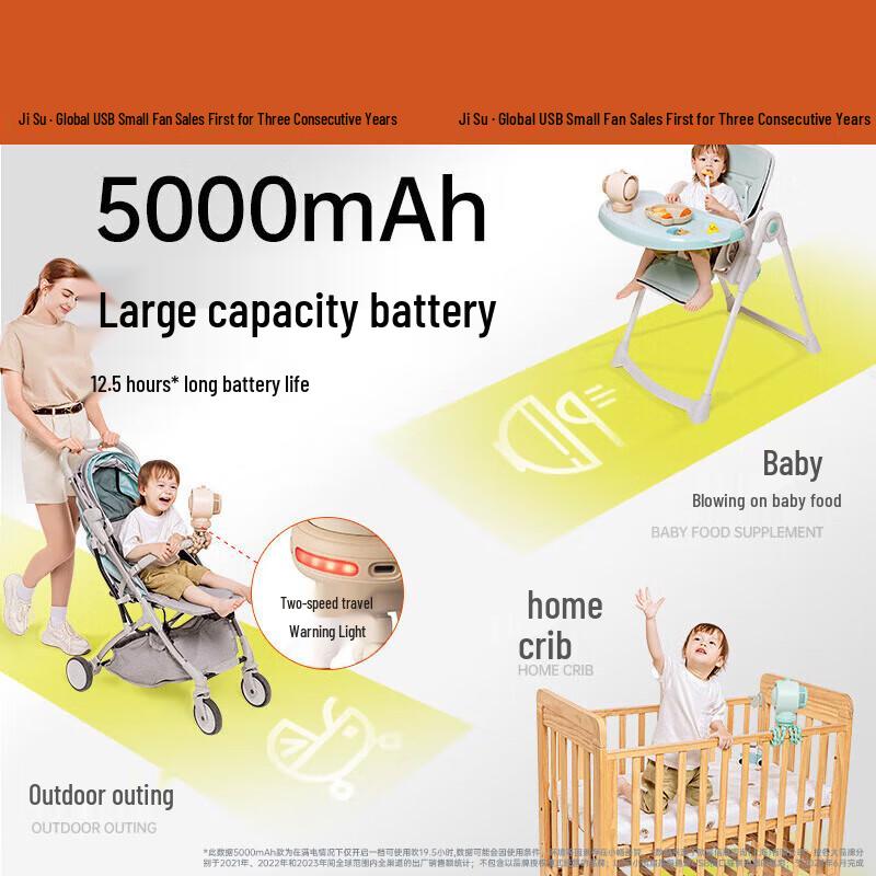 Ventilatore Flessibile per Passeggino Polpo JISULIFE