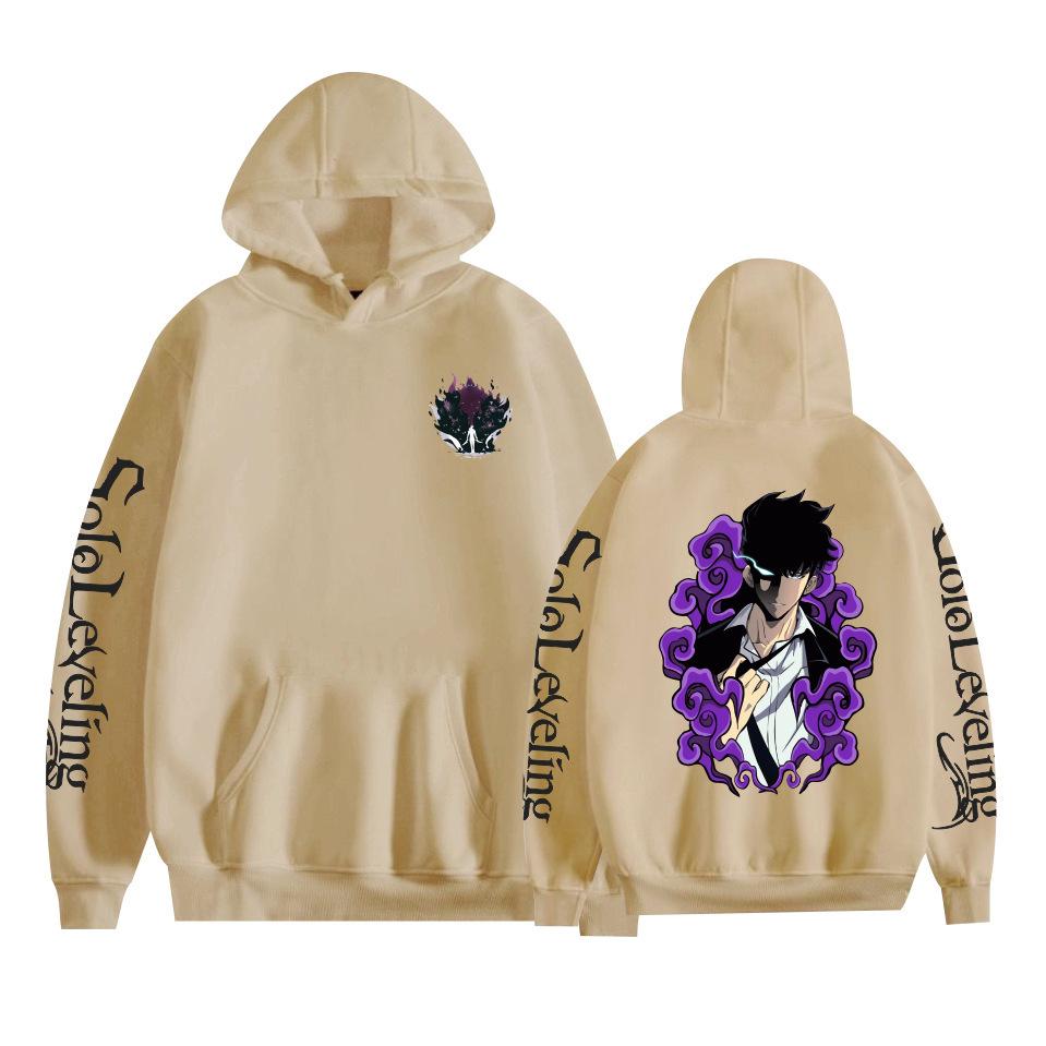 New Fashion Solo Leveling Hoodies Cartoon Printed Sweatshirts Casual Long Sleeve Tops for Men Women