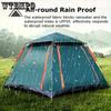 Tienda de Camping Portátil Impermeable - Fácil Montaje, Tejido Oxford Duradero, Varillas de Aleación, Cierre de Cremallera - Verde Oscuro Automática Multiplaya Engrosada A Prueba de Lluvia