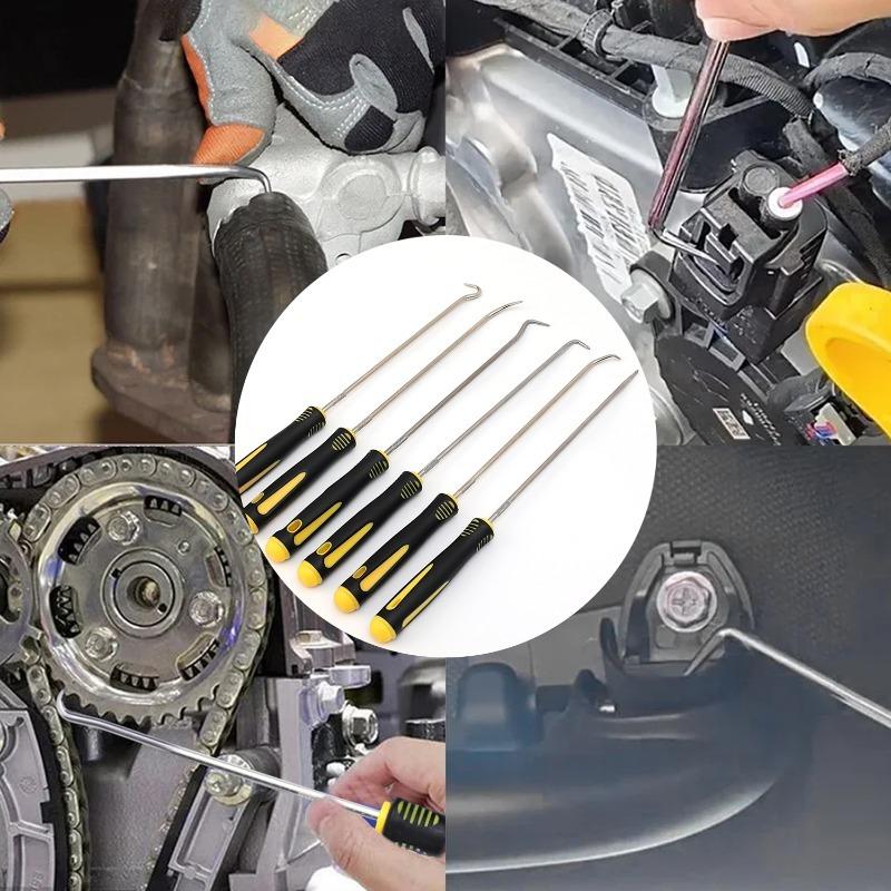 Car Oil Seal Screwdrivers Set Car Remover Pick Hooks Vehicle O-Ring Seal Gasket Puller Auto Durable Maintenance Tools 6PCS