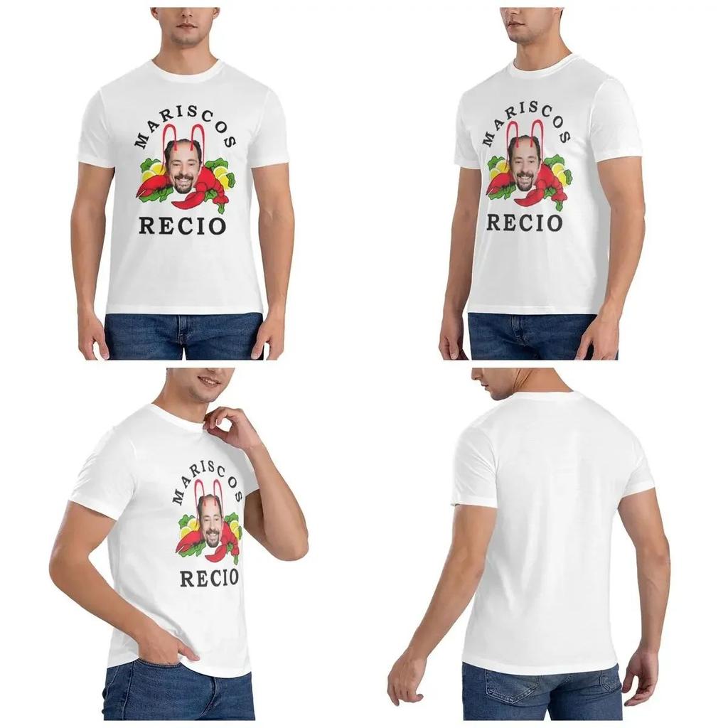 Antonio Recio Men T-Shirt Fashion Oversized T Shirts Men's Crew Neck Cotton Tees Short Summer Male Cotton Jersey Men's Clothing